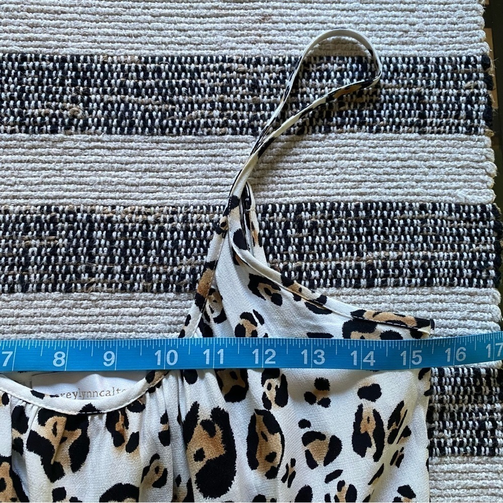 Anthropologie Corey Lynn Calter Leopard Print Arabella Midi Dress XS - Picture 13 of 16